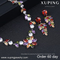 S-21  New Rhinestone Jewelry african rhodium plated necklace wedding jewelry sets